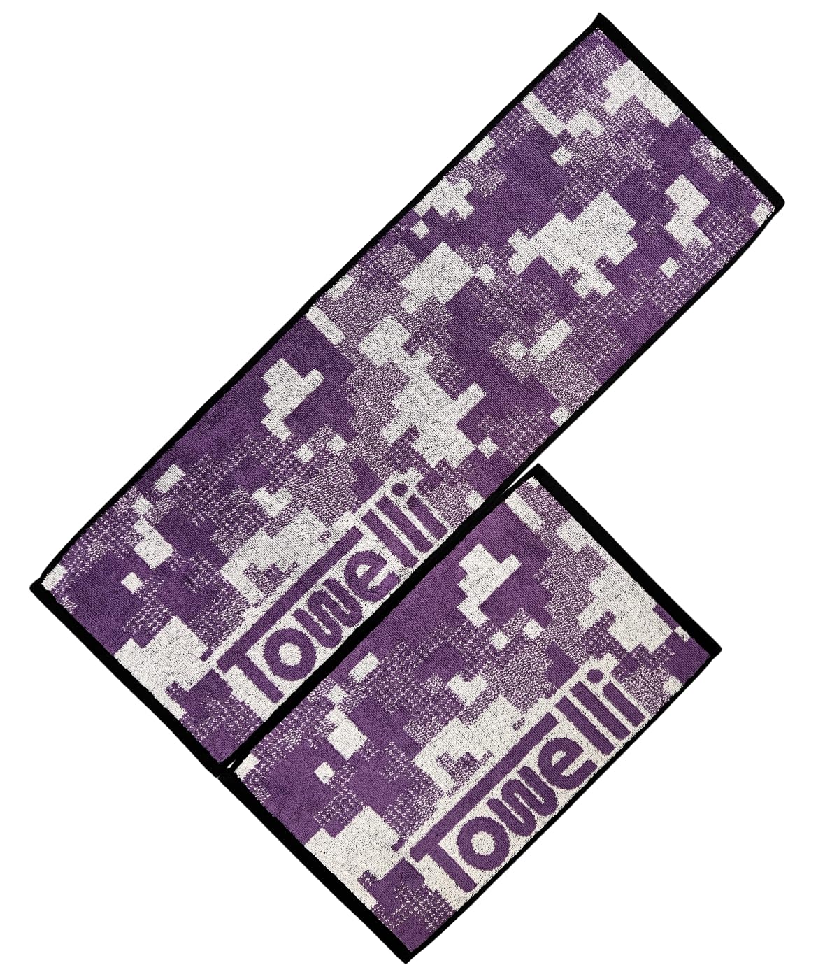 JWL Cotton Sports Towel, Quick Dry, Gym for Running, Travel, Beach, Swimming, Camping Hiking, Soft Absorbent Fitness (LILAC, 30X90CM, CAMO)