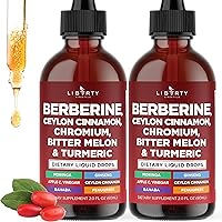 Vista 8 de Berberina con suplemento de canela de Ceilán gotas líquidas + extracto de melón amargo, glucomanano, gimnasia, cromo, cúrcuma, Panax Ginseng