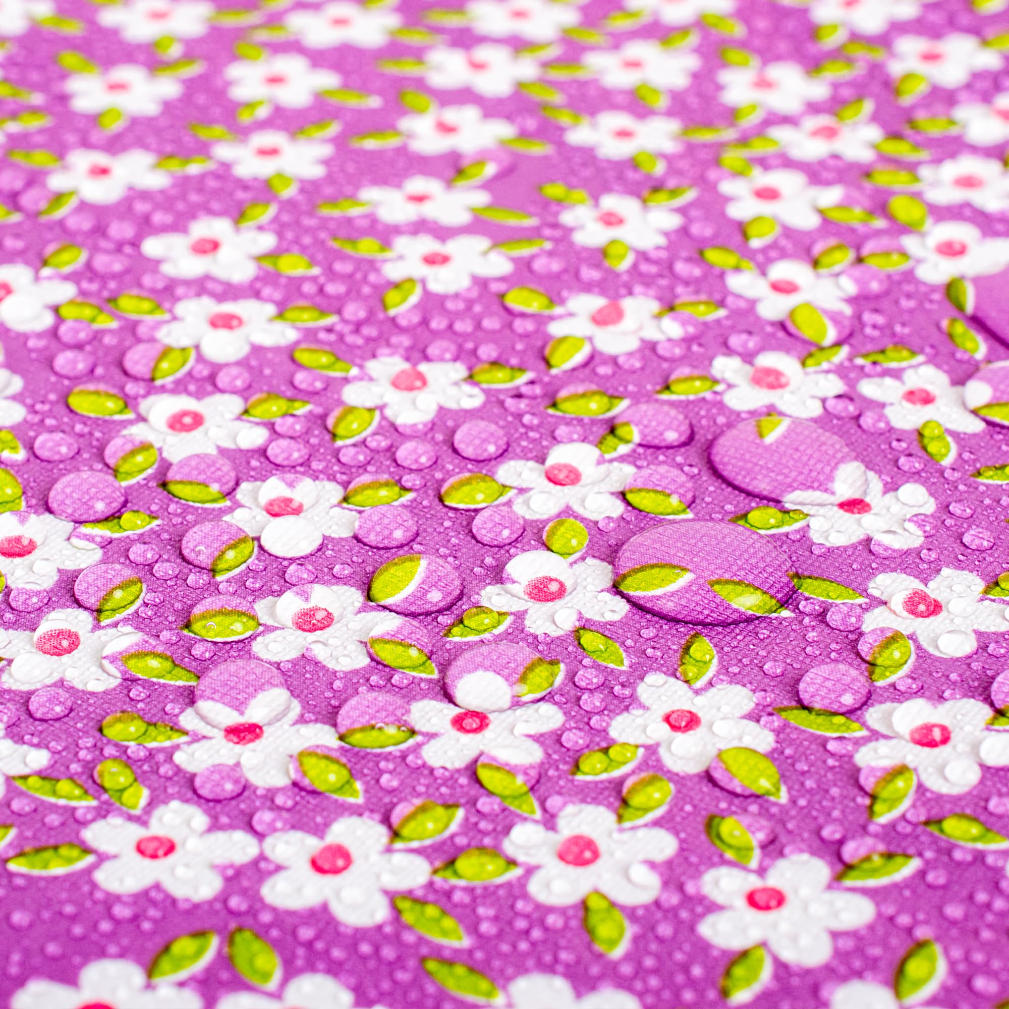 Agroha 100% Water Proof Flower Design Printed Wardrobe Kitchen Drawer Shelf Mat | Cabinet Shelf Mat | Flower Design with PVC Material (Purple, 5 Mtr) 2