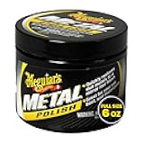 G211606 Metal Polish, Safe for All Uncoated Metals, Removes Stains and Swirls for a Quick and Easy Clean, Restores Shine, Pairs Well with Our Wheel Polisher Tool, 6 Oz