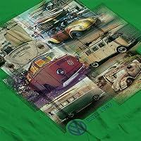 Vista 5 de Volkswagen Camiseta Camper Beetle Collage para hombre