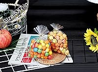 Vista 5 de OYAVISR Bolsas transparentes para caramelos, 200 unidades, celofán de 5 x 7 pulgadas, regalo de fiesta, dulces, pasteles, bolsas de manzana, celofán