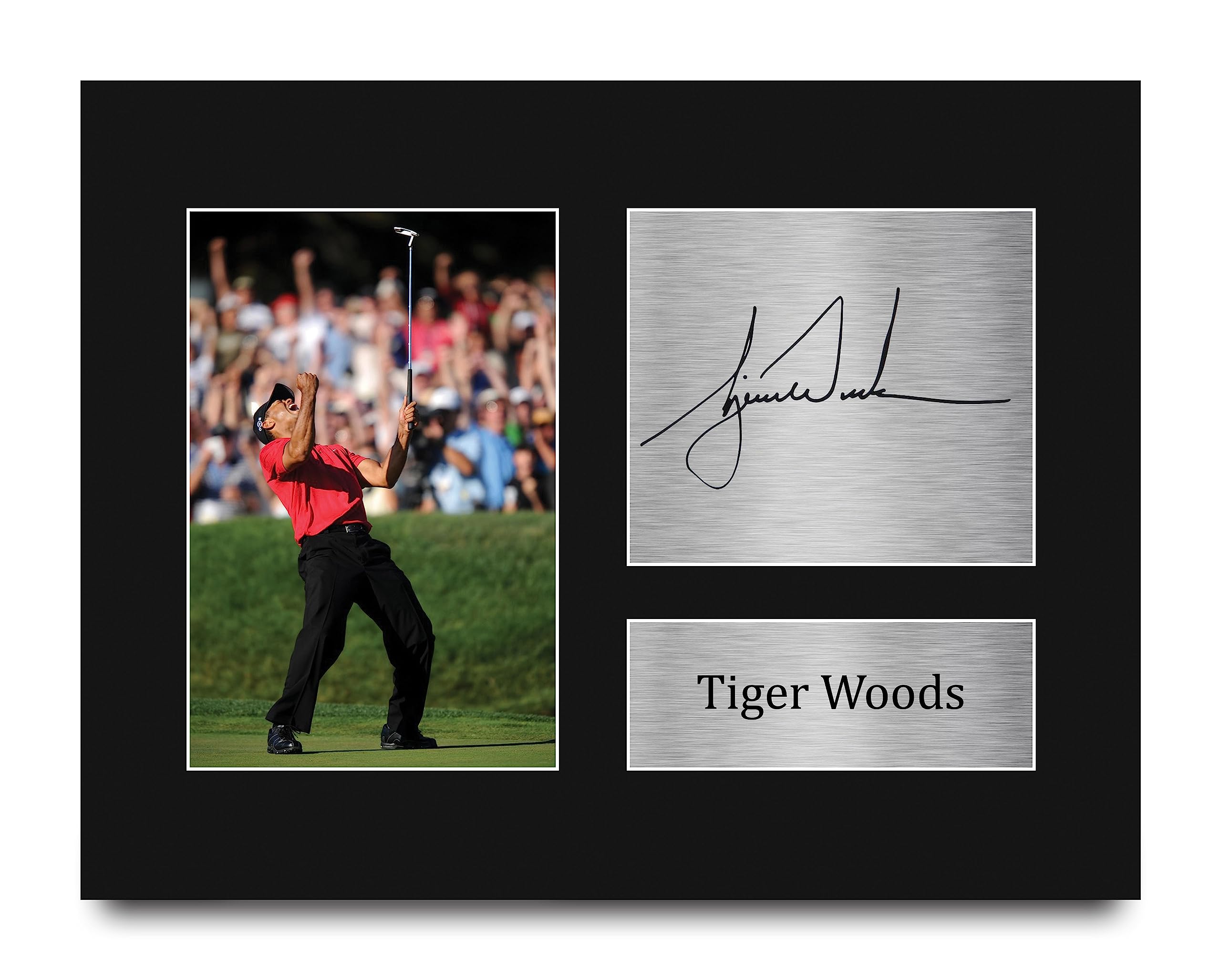 Amazon.com: HWC Trading Tiger Woods Gifts Signed Printed Autograph 