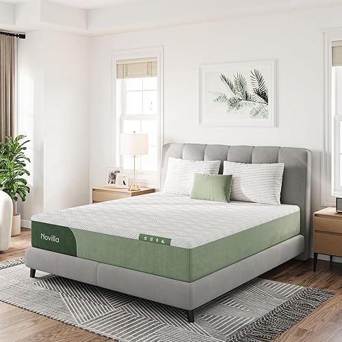 Novilla Colchón de espuma Mamory tamaño King de 12 pulgadas en una caja, firmeza media con espuma de gel refrescante para un sueño fresco y el