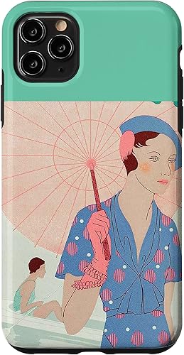 iPhone 11 Pro Max Art Taste Beauty Leaves of Feminine Elegance Umbrella Lady Case