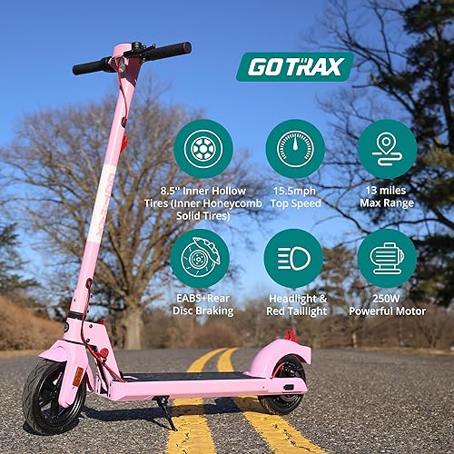 Miniatura 2 de Gotrax Patinete eléctrico de la serie APEX, rango de 131519 millas, potencia de 15.518 mph por motor de 250 W350 W, cuerpo de aluminio, pantalla