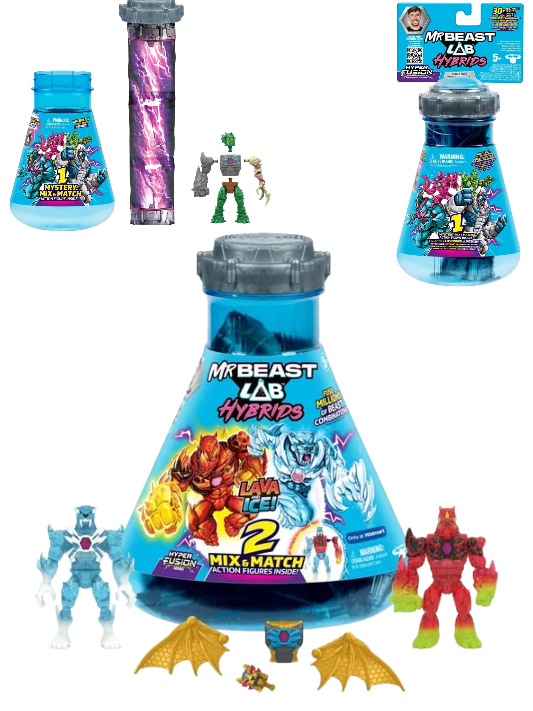 Amazon.com: Mr. Beast Lab Hybrids Lava + Ice Multi Pack with 2