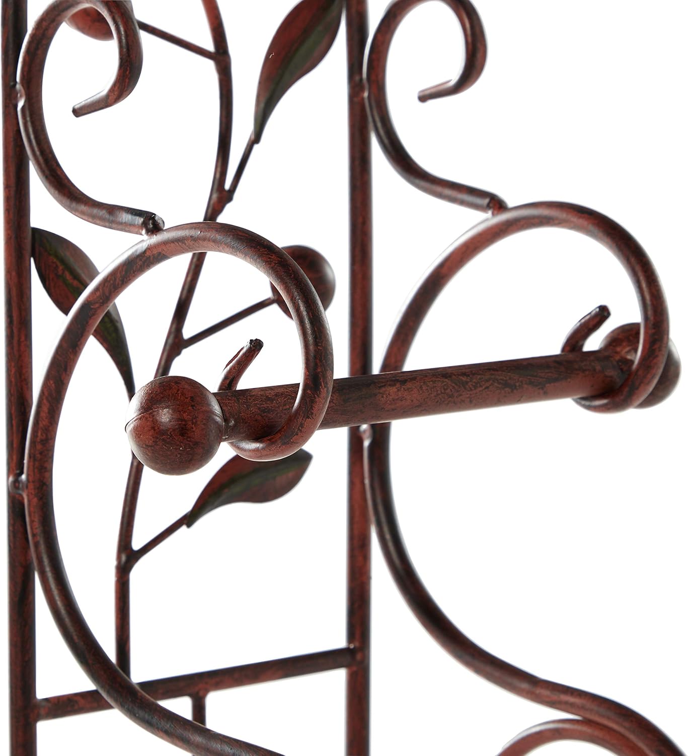 Best Deal Cheap 🛒 Deco 79 Metal Toilet Paper Holder, 24 by 8-Inch, Reddish/Bronze color