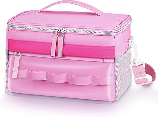 KENOBEE Bag for Toniebox, Large Capacity Carry Bag for Toniebox Starter Set, Audio Figures, Headphones and Accessories, Travel Bag for Toniebox (Bag Only), pink