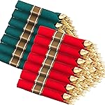 Supernal 240pcs Christmas Rolled Plastic Silverware,Gold Disposable Silverware,Wrapped Plastic Cutlery Set with Napkin,Pre Rolled Silverware Set Disposable,Christmas Cutlery Served for 60 Guests