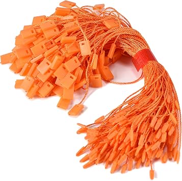 MGTECH 7 Inch 1000pcs Hang Tag Strings, Retail Price Hang Tag String Fasteners, Orange