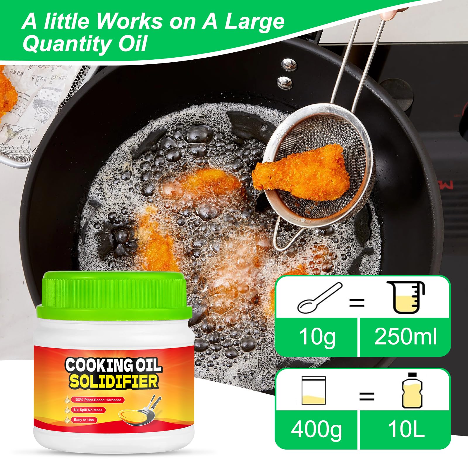 Examples Oil Solidifier Snapklik.com : Cooking Oil Solidifier Solidifies Up To 46 Cups Plant ...
