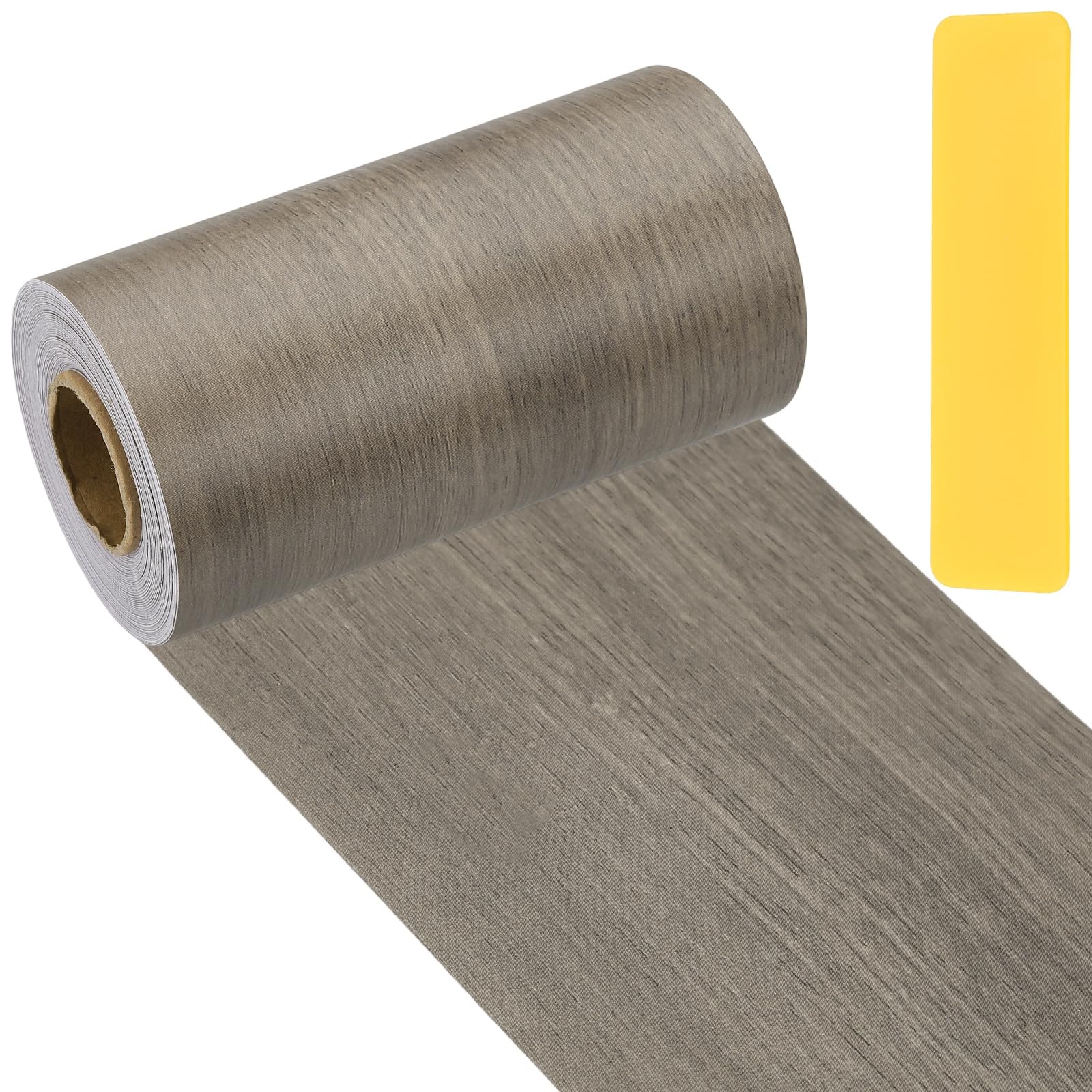 PATIKIL Wood Grain Repair Tape 4" x33', Self Adhesive Realistic Textured Repair Patch Peel and Stick Wood Tape with Scraper for Floor Door Window