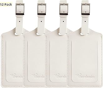 Luggage Tags for Suitcases PU Leather Travel Tags Bag Tags Privacy Protection Travel Essentials