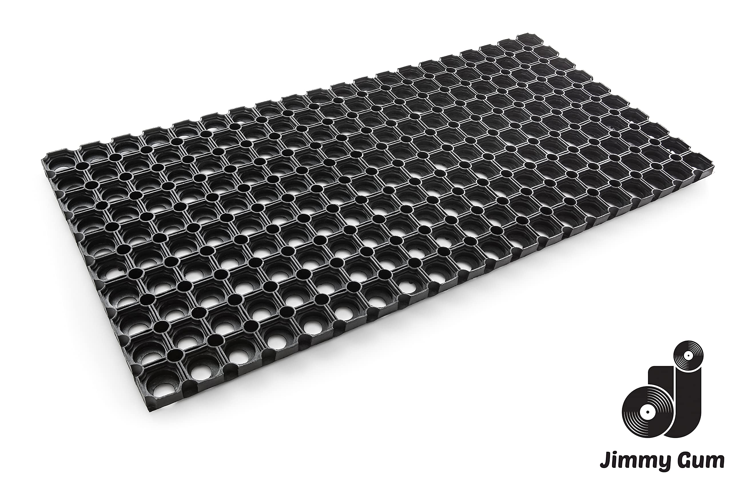 Zerbino Ingresso Esterno 100% Gomma - Zerbino Ingresso Esterno Gomma 60x40 cm Spessore 2,2 cm - Zerbino da Esterno Antipioggia - Tappeto Pulisci Scarpe da Esterno Nero