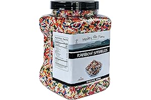 Rainbow Skinny Sprinkles by Medley Hills Farm - Enhance Your Desserts with Colorful Delight