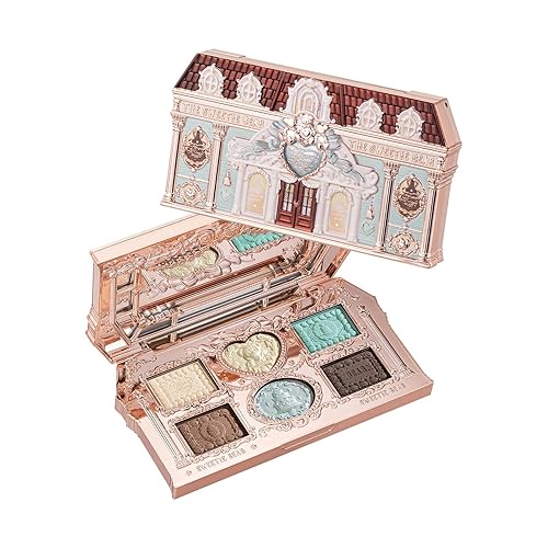 Flower Knows The Sweetie Bear Collection 6-Color Makeup Palette (03 Mint Chocolate, 0.23 Oz) - 03 Mint Chocolate - 0.23 Ounce