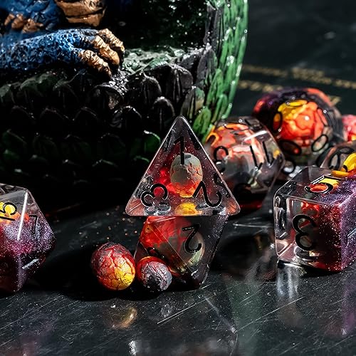 Miniatura 125 de UDIXI - Juego de dados poliédricos DND; juego de dados para Dungeons & Dragons, dados de calavera para DND, RPG, MTG y otros juegos de mesa