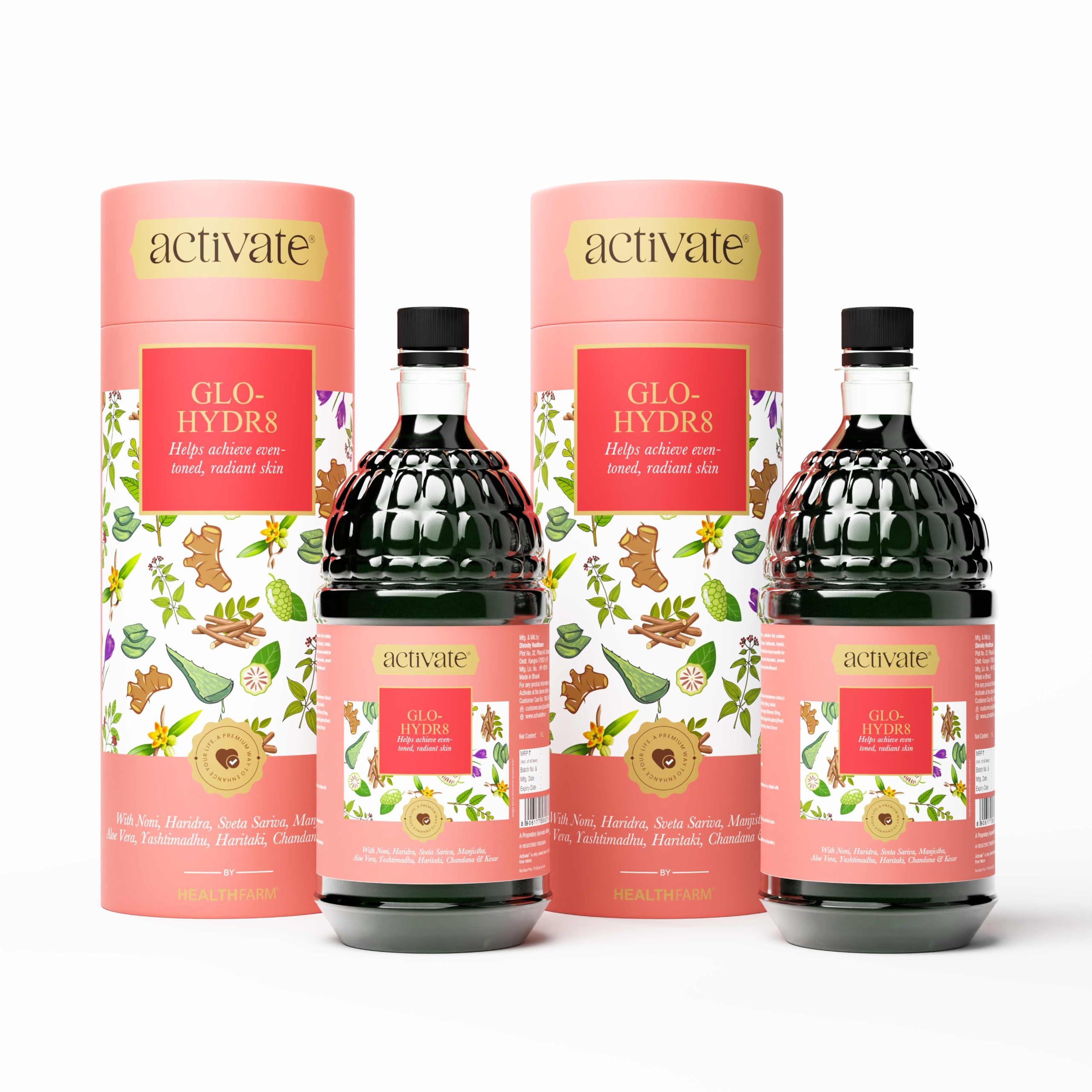 Activate Glo Hydr8| Nine Ayurveda Herbs | Skin Glow|Reduce Ageing & Wrinkles |Damage Skin |Dark Spot & Pigmentation (2)