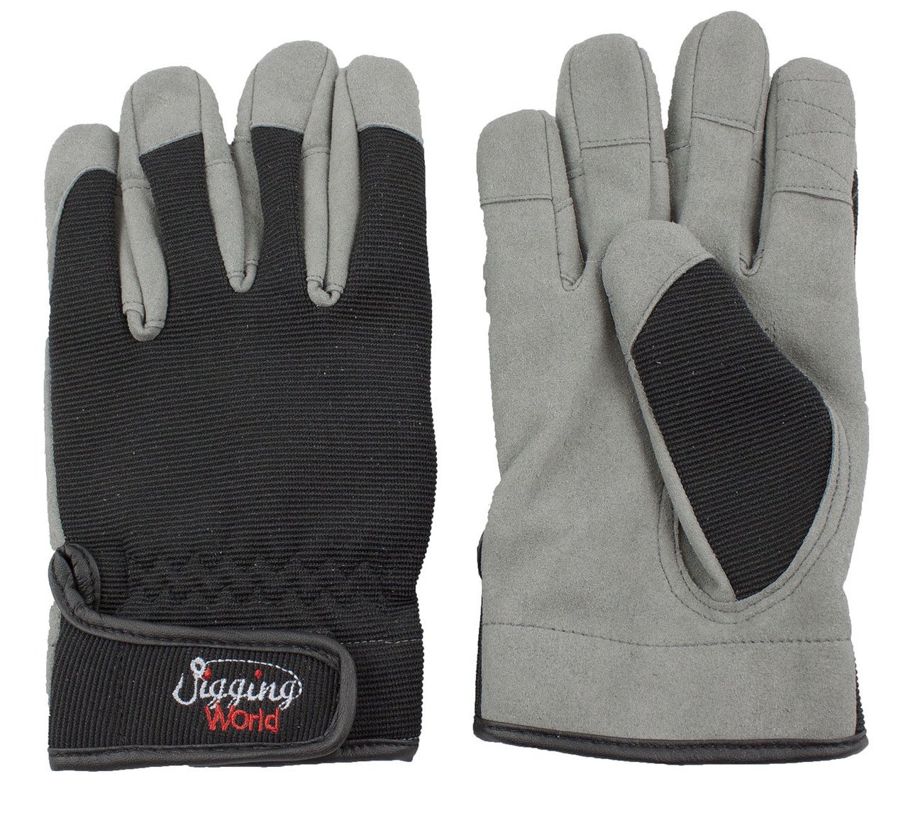 Jigging world Heavy Duty Jigging Gloves-Size:L Black