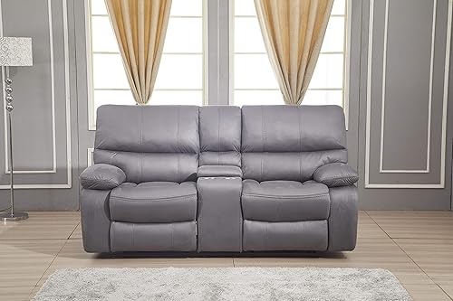 Miniatura 10 de Betsy Furniture 8007 - Juego de sofá reclinable de microfibra