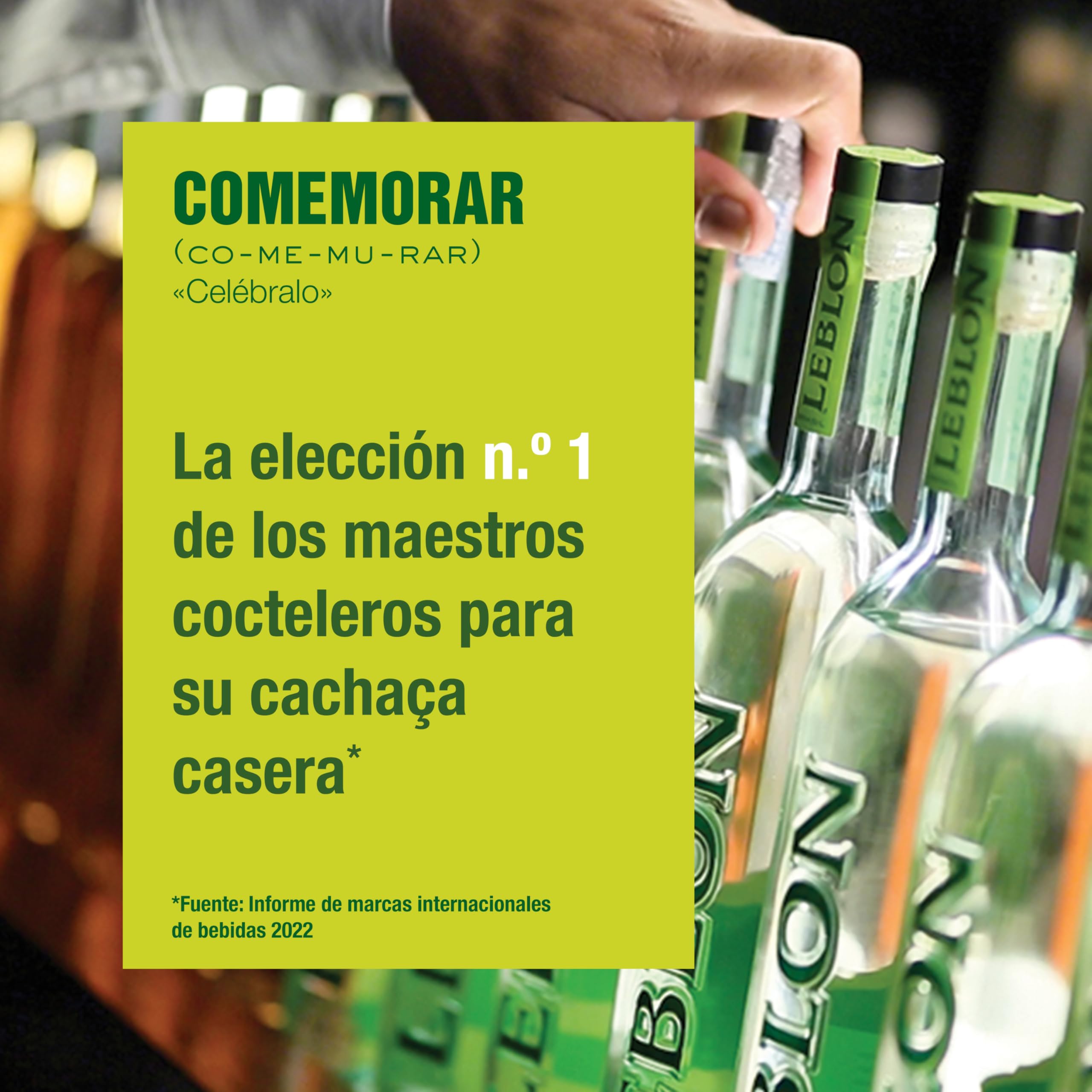 Leblon Cachaça, 40% vol., 70 cl / 700 ml, Cachaça elaborada con caña de azúcar prémium brasileña, destilada artesanalmente y madurada en barricas de coñac de roble francés