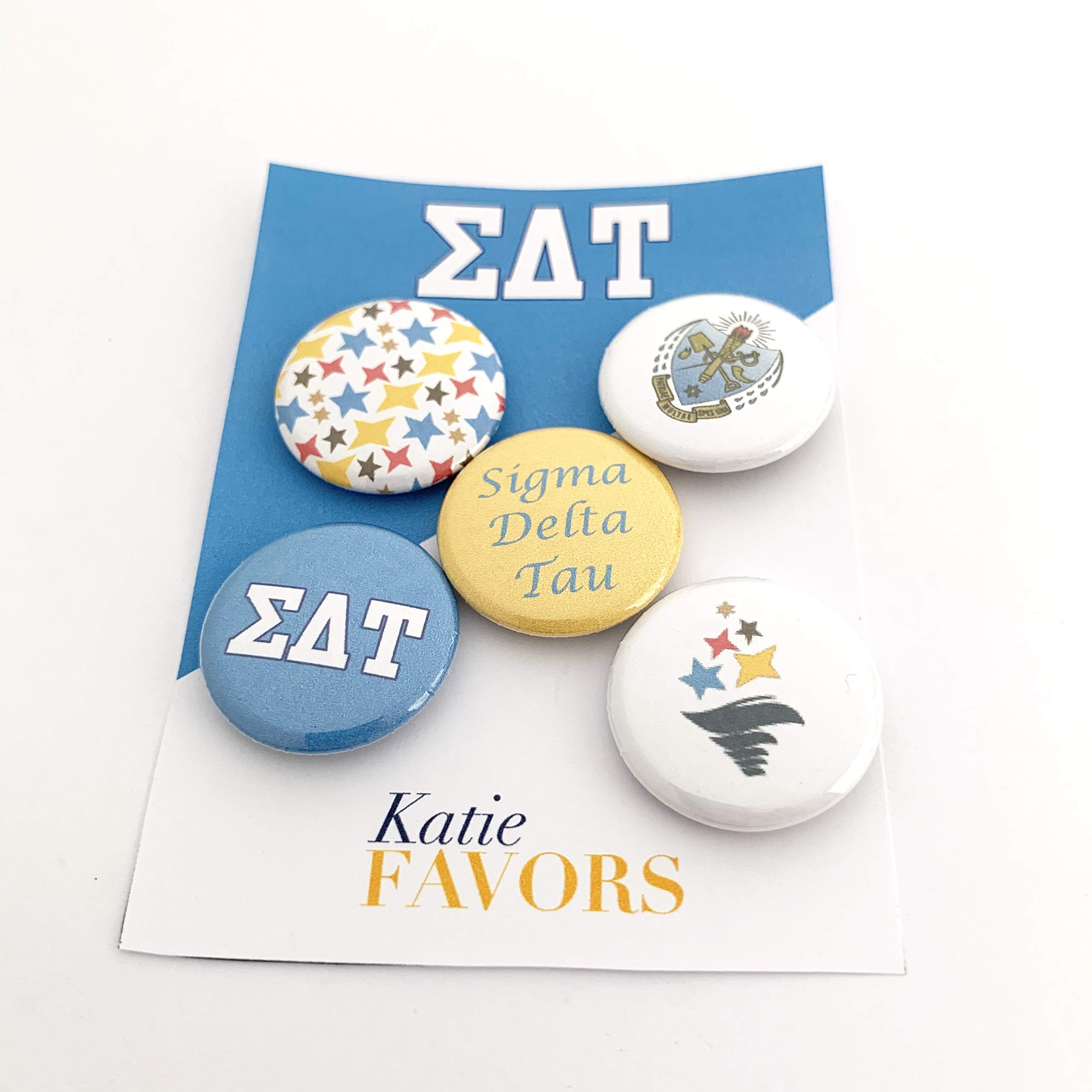 Katie Favors Sigma Delta Tau 5 Mini-Pin Set