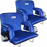 BRAWNTIDE Stadium Seat With Back Support - Comfy Cushion, Regular, 2 Pack