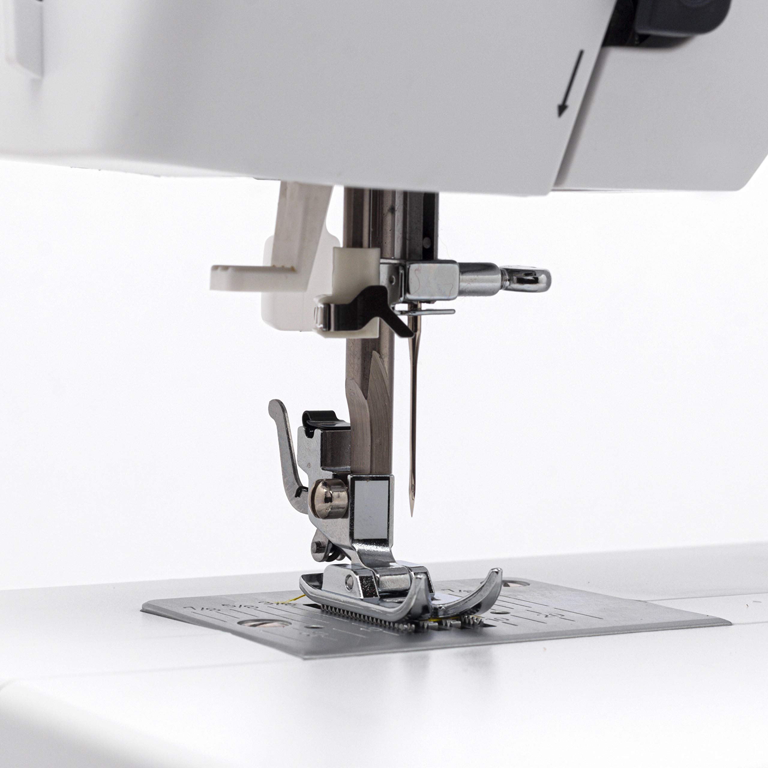 Bernette sew&go1 Electric Sewing Machine by BERNINA Switzerland | Automatic Zig-Zag | 10 Stitches & 30 Functions | 70W Motor | Metal Frame | Auto Needle Threader | With Accessory Kit | White & Black — Amazon image 7