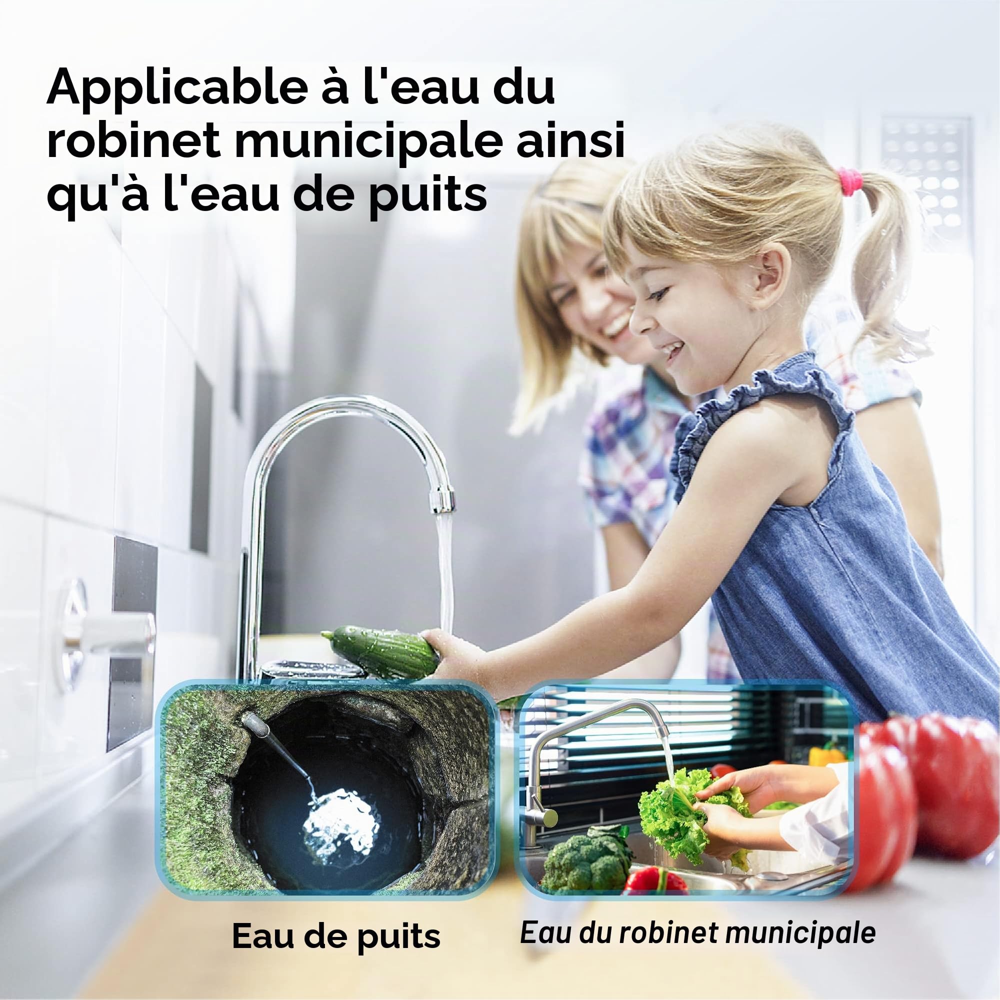 Waterdrop WHF21-PG Système de Filtration d'Eau pour Toute la Maison