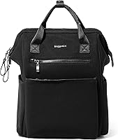 Vista 12 de Baggallini Mochila Soho para mujer, Negro, talla única