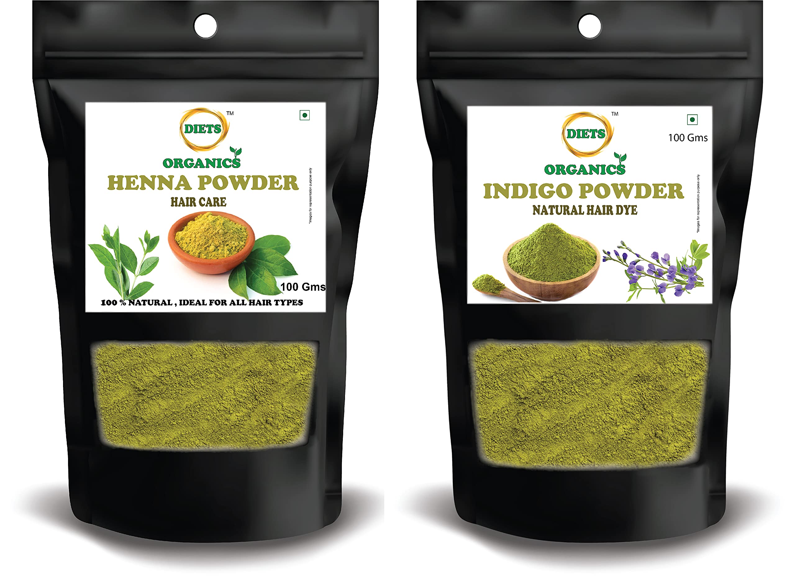 Indigo Powder and Henna Powder For Black Hair colour-200g-picture-23