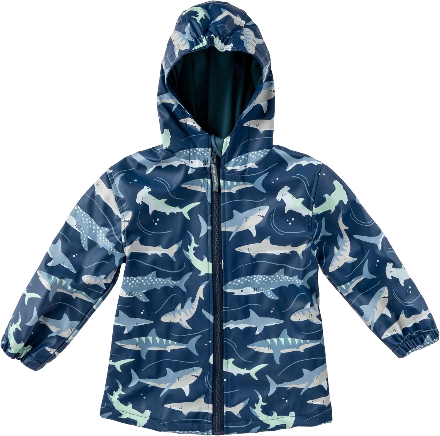 Stephen Joseph unisex child Stephen Joseph Raincoat, Navy Shark, 4-5T US (SJ8601)