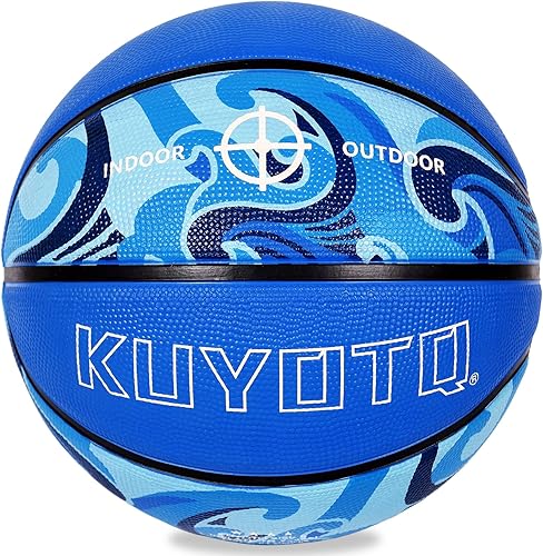 Miniatura 16 de KUYOTQ Baloncesto para Niños Pequeños Jóvenes Adultos Talla (3~7) Baloncesto de Goma Engrosada o Cuero Pequeño Mini Baloncesto Tacto Suave Interior