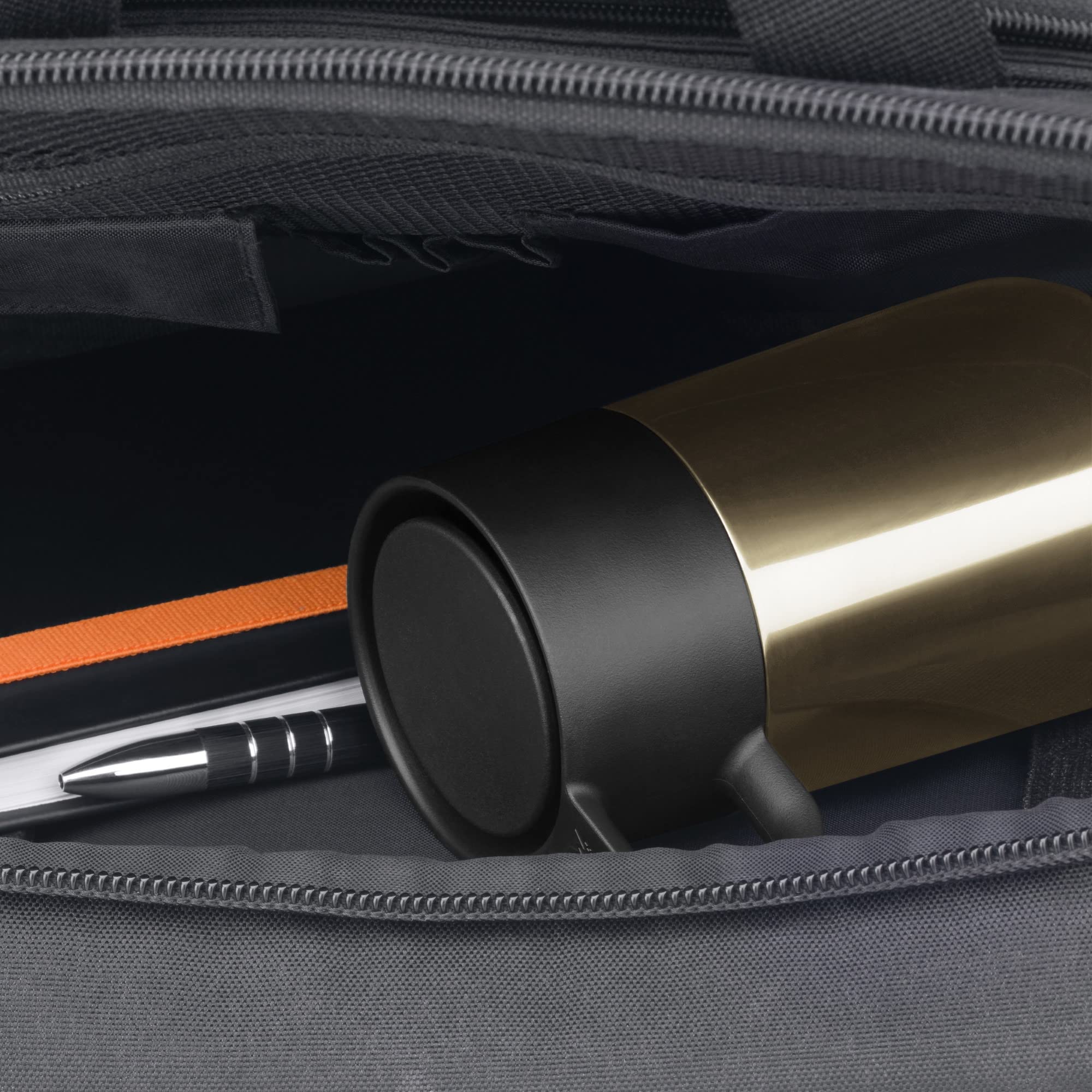 WMF Impulse Travel Mug Taza térmica, 0,3 l, cierre automático, apertura de 360°, mantiene las bebidas calientes durante 6 h y frías durante 12 h, taza de café para llevar, marrón
