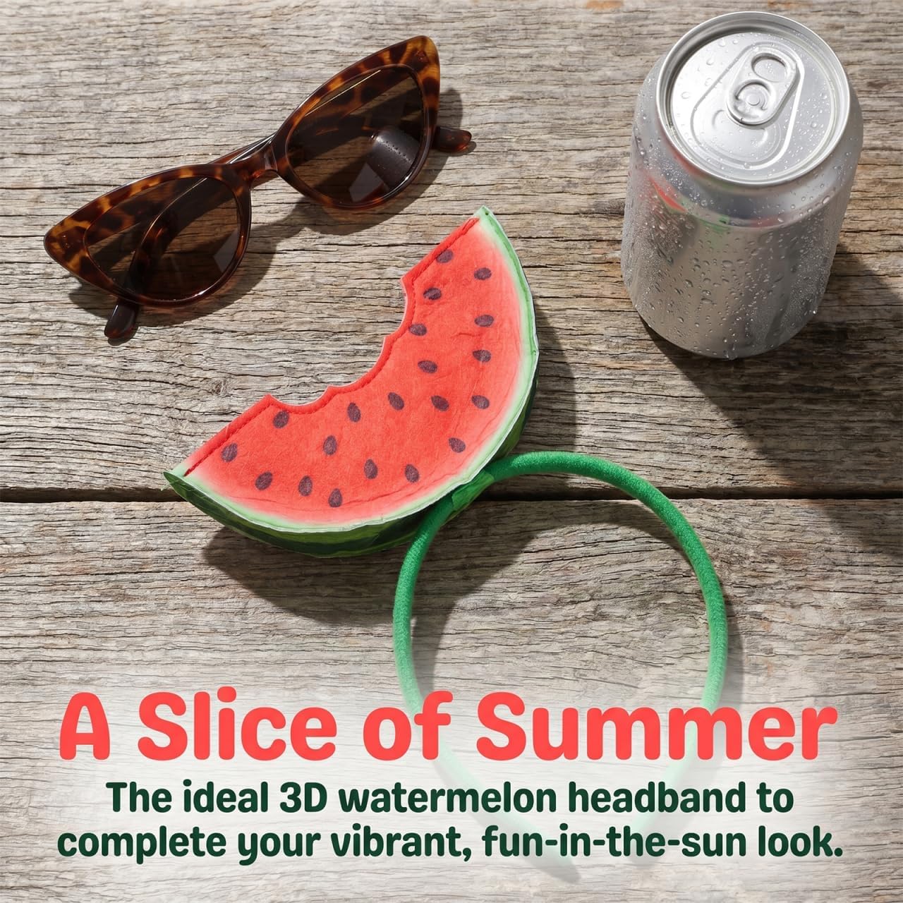 Watermelon Headband 3d Watermelon Headpiece Summer Hair Accessories for Women Party Bopper Headband Costume Hair Hoop Party Decorations
