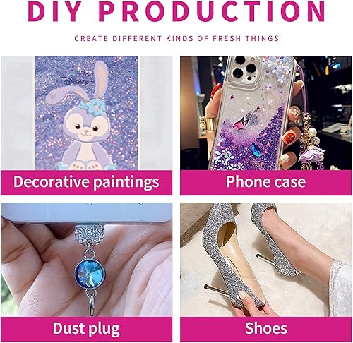 Miniatura 7 de Calsoling 4 piezas de herramientas de pintura de diamante sin necesidad de cera, bolígrafos autoadhesivos, doble cabezal, sin arcilla, diseño