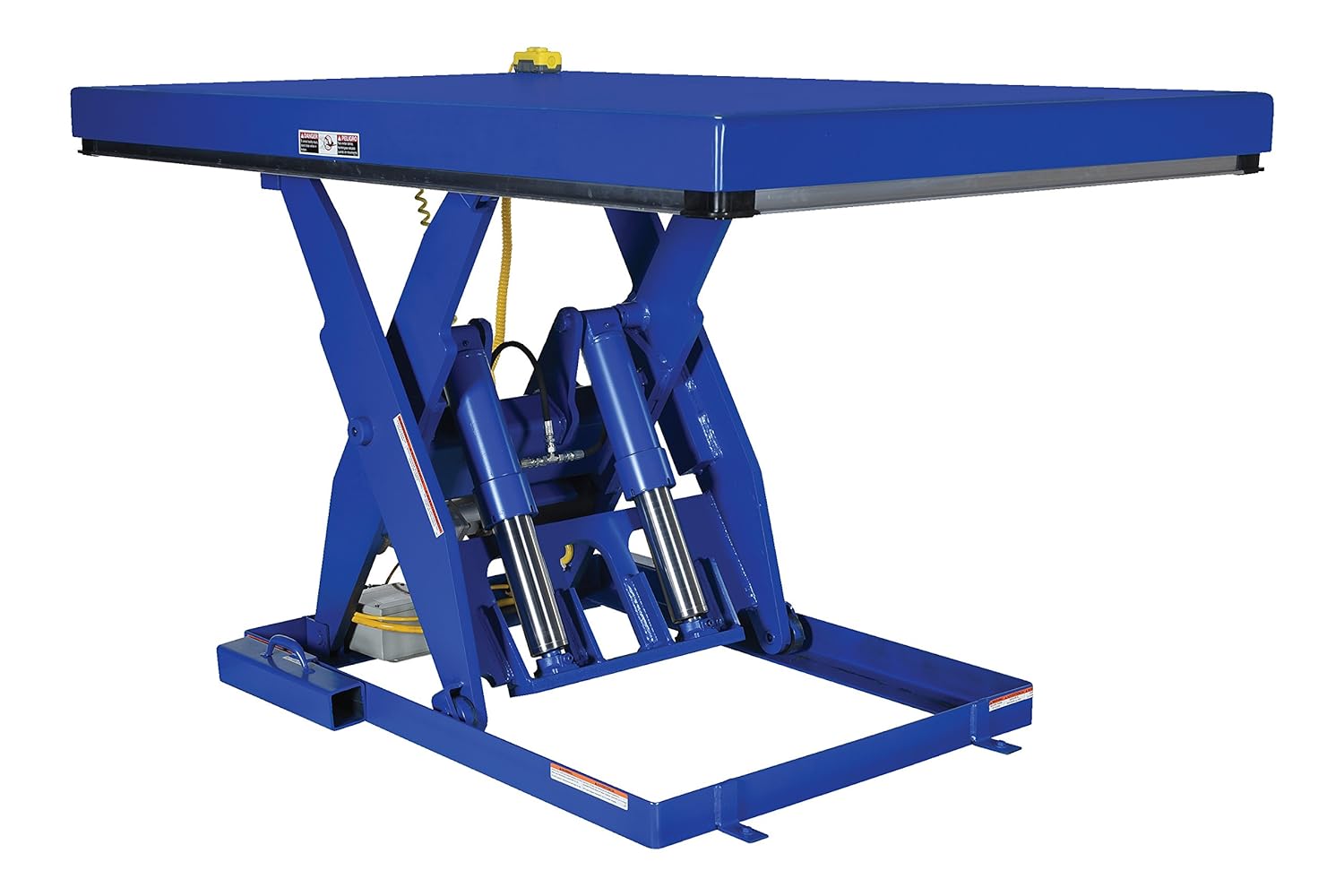 Vestil EHLT-4872-6-44 Steel Electric Hydraulic Lift Table 48 In. x 72 In. 6000 Lb. Capacity Blue