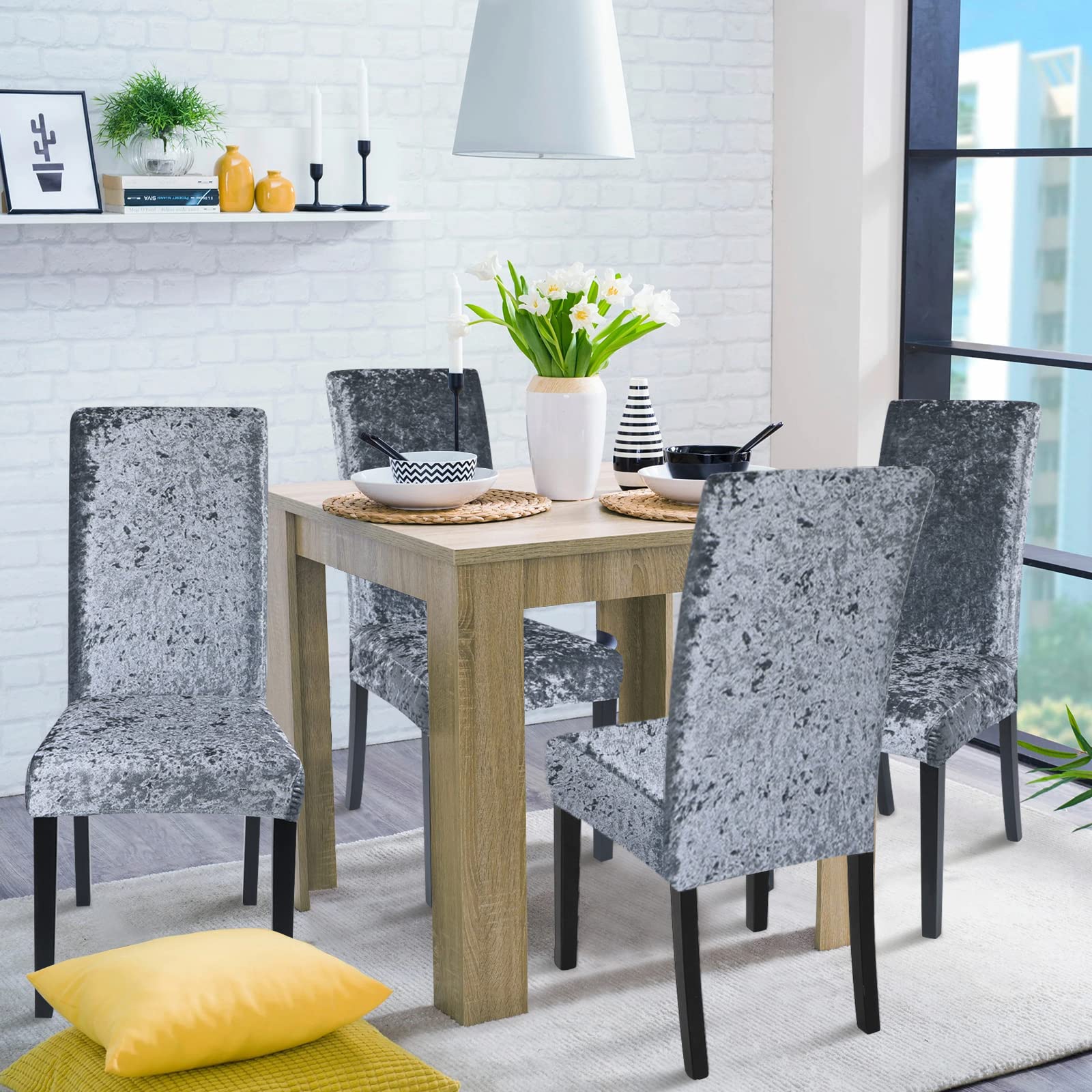 Chair Covers Crushed Velvet Chairs And Table Velvet Dining Chair