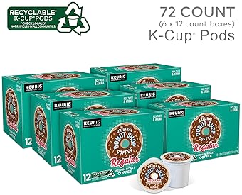 The Original Donut Shop Keurig Single-Serve K-Cup Pods, Regular Medium Roast Coffee, 72 Count