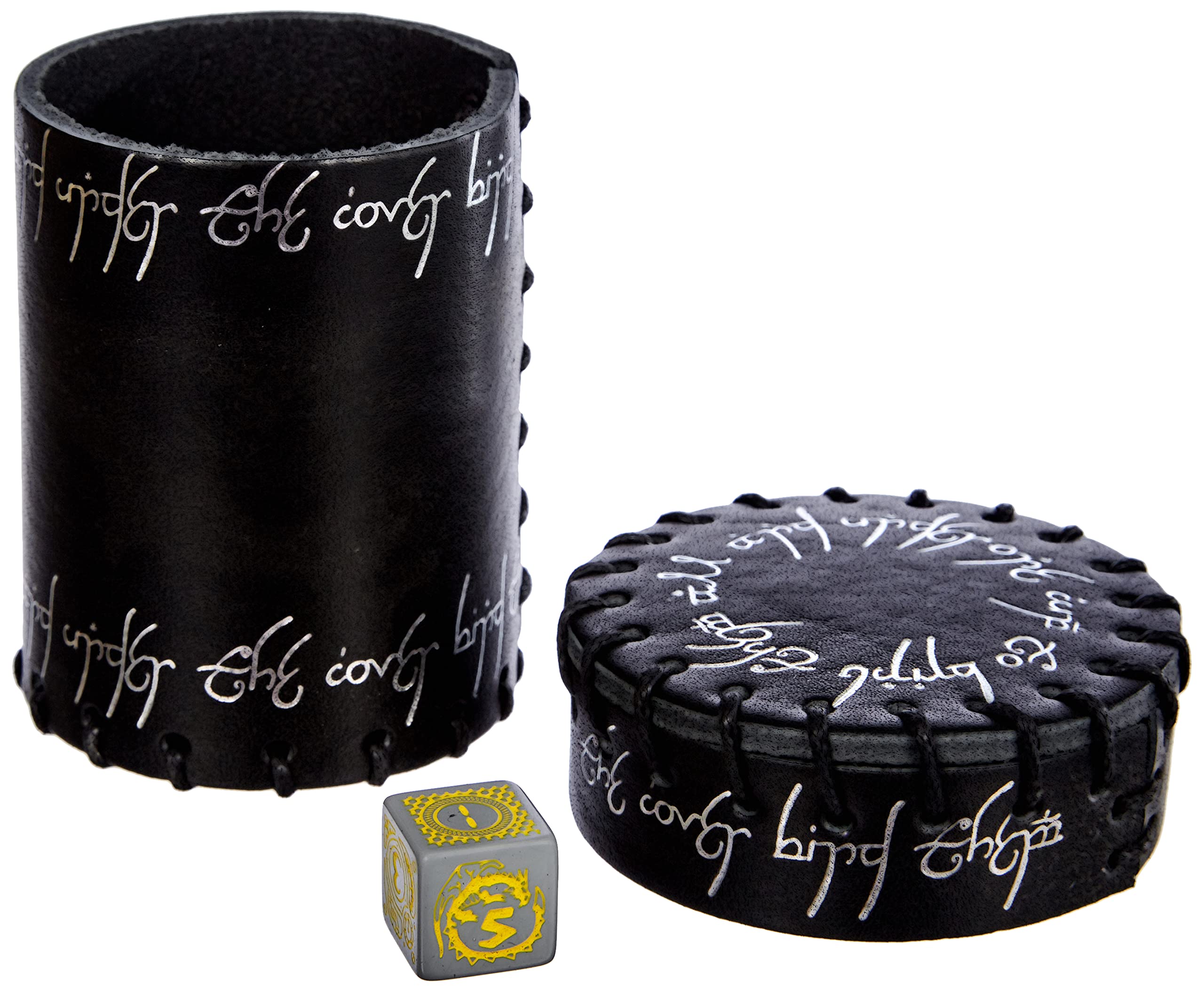 Q WORKSHOP Elvish Black Leather Dice Cup