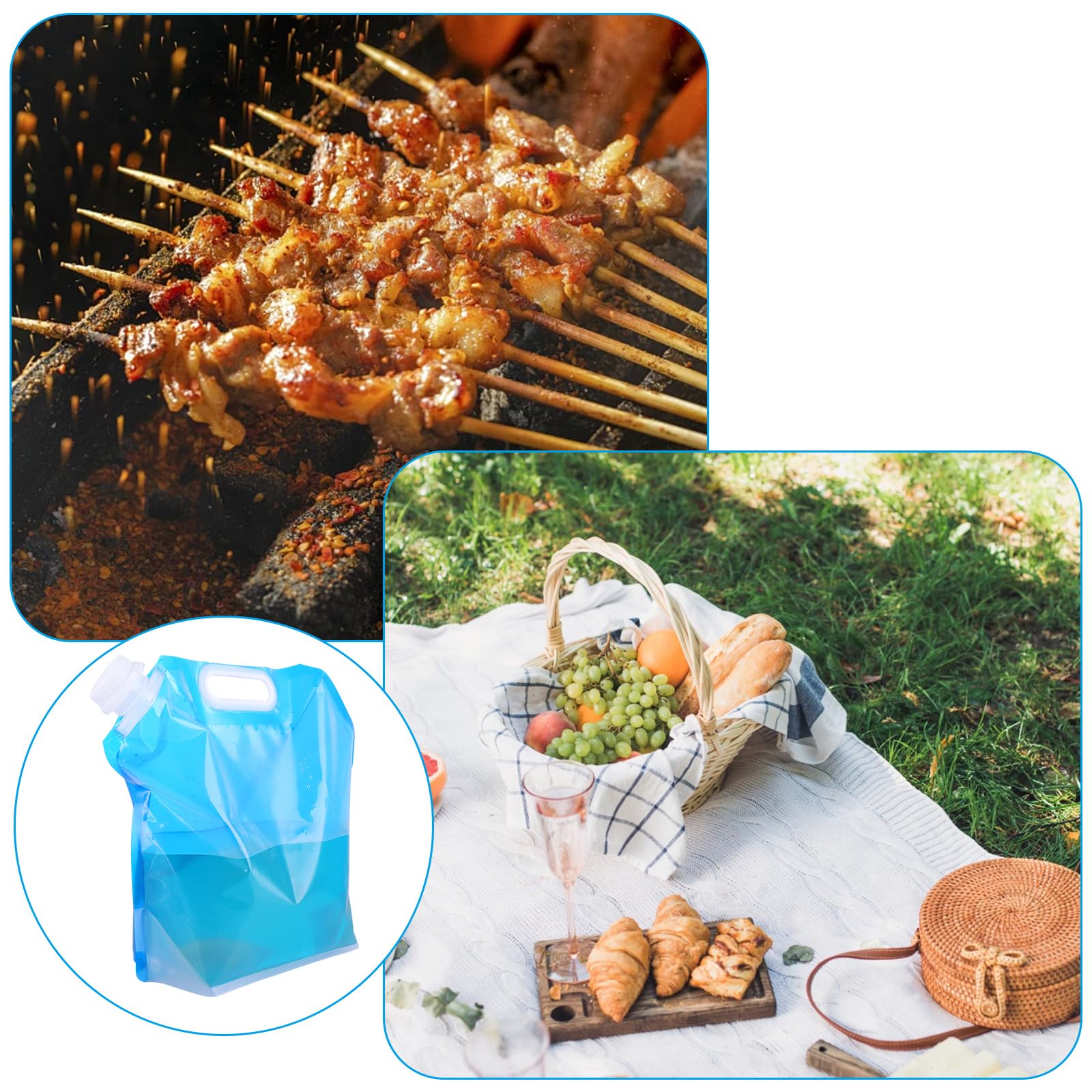 4 Pack Water Container, 5l Collapsible Drinking Car Water Carrier - View #4