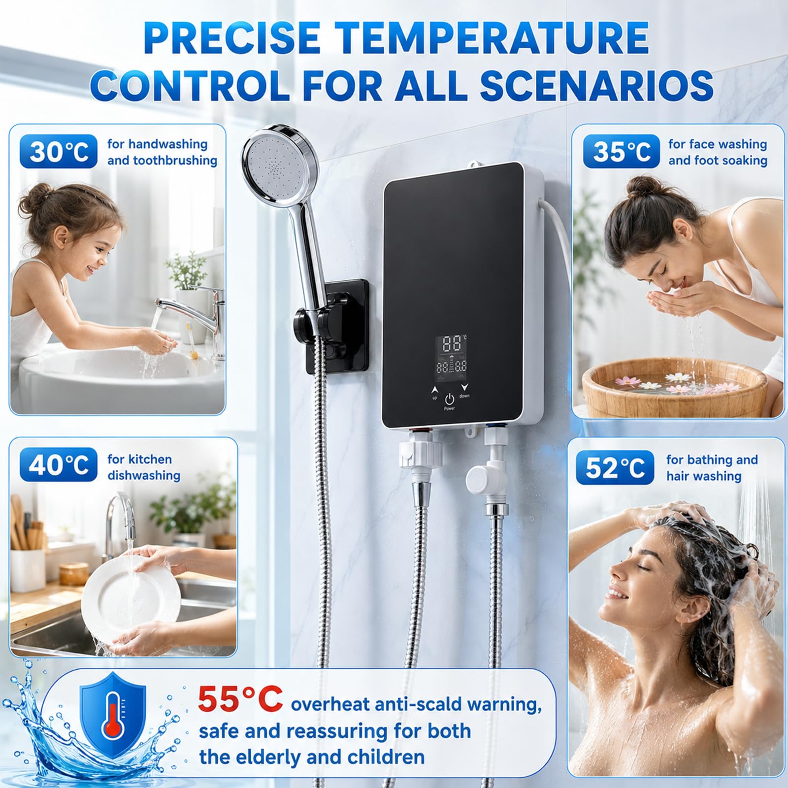 Chauffe-eau électrique 5500 W 220 V
