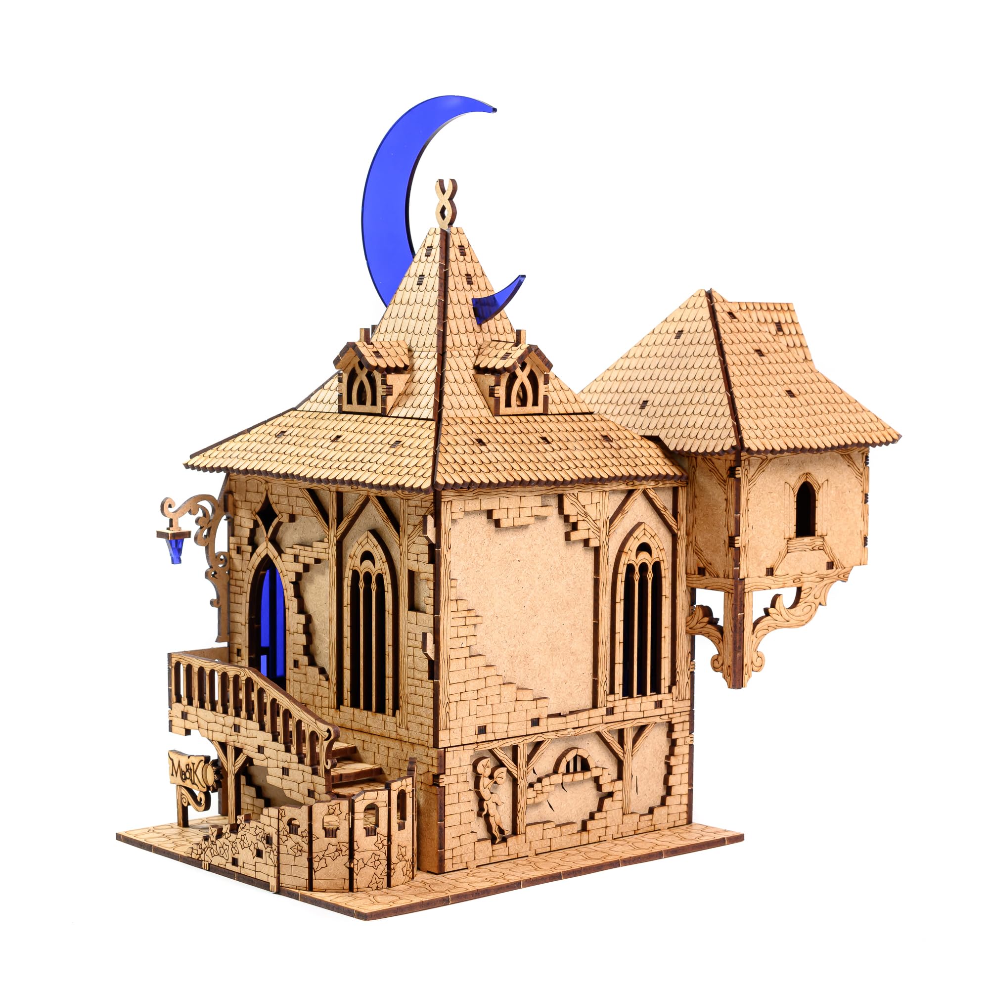 Towerrex Mage Shop D&D Terrain, Town Buildings, Tabletop Battle Map, RPG Scenery for 28mm Miniatures, Wargaming Terrain Pieces, Accessories for Dungeons & Dragons, Pathfinder, Warhammer