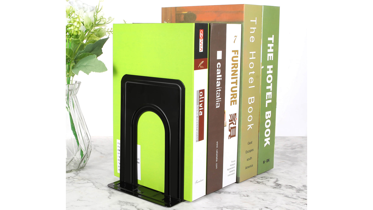 Chakra Shelves Wooden Bookend Pair For Shelves | 4.7x6.7 Inch Arch ...