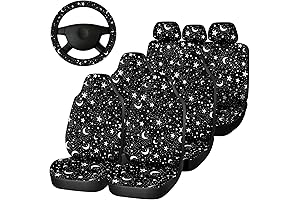 10 Piece Moon and Stars Car Covers Set for 7 Passenger Vehicles