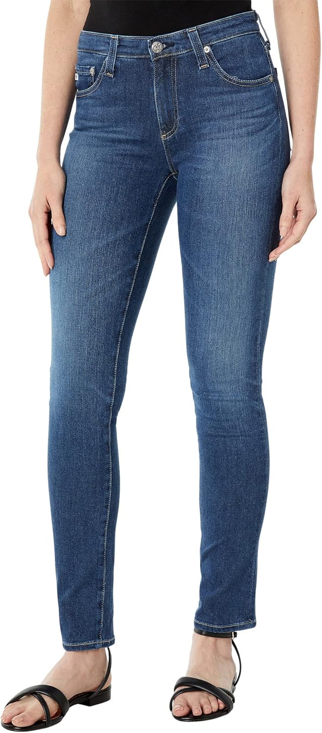 AG Adriano Goldschmied Womens Prima Mid Rise Cigarette Ankle Jean