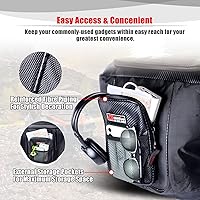 Vista 7 de Goldfire Bolsa de herramientas UTV, bolsas de herramientas de gran capacidad, organizadores de asiento central para UTV detrás del asiento, bolsas