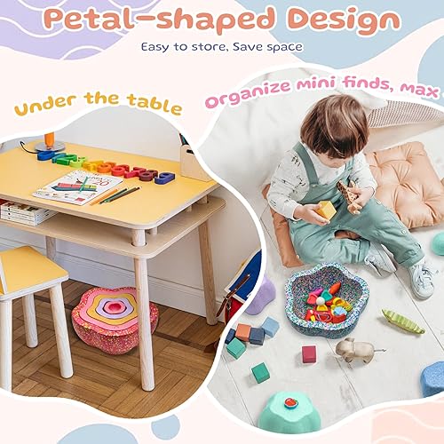 Miniatura 2 de Stepping Stones para niños dos juegos de 5 piezas de equilibrio sensorial para niños pequeños de 1 a 3 pasos para niños pequeños para coordinación