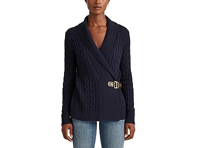 Lauren Ralph Lauren Buckled Cotton Sweater Women